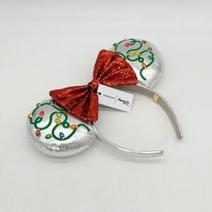 Baublebar Disney String Up The Lights Minnie Mouse Ears Christmas Headband NEW